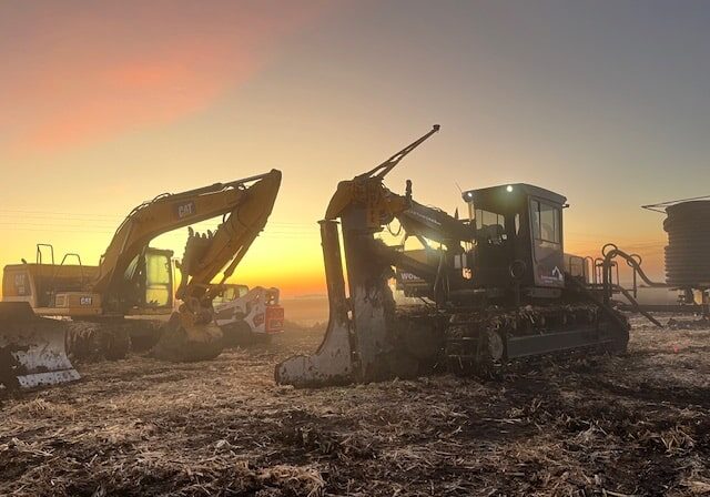Valley Earthwork Tiling Equipment Tile Plow Dozer And Excavator Valley Earthwork Tiling Equipment Tile Plow Dozer And Excavator